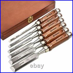 EZARC Japanese Chisel Nomi 6 Set With Box Woodworking carpenter Tool Japan F/S