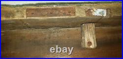 Early 1900's Wooden Tool Box Plattsburgh New York with Owner's Name 21x13x13