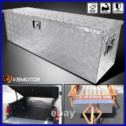 Fits 49 Heavy Duty Aluminum Tool Box Pickup Trailer Storage Underbody+Handle