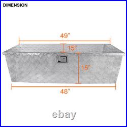 Fits 49 Heavy Duty Aluminum Tool Box Pickup Trailer Storage Underbody+Handle Fits 49 Heavy Duty Aluminum Tool Box Pickup Trailer Storage Underbody+Handle