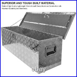 Fits 49 Heavy Duty Aluminum Tool Box Pickup Trailer Storage Underbody+Handle Fits 49 Heavy Duty Aluminum Tool Box Pickup Trailer Storage Underbody+Handle