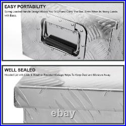 Fits 49 Heavy Duty Aluminum Tool Box Pickup Trailer Storage Underbody+Handle