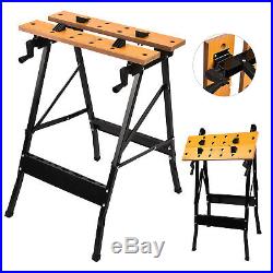 Folding Portable Work Bench Table Tool Garage Repair Workshop 70KG Capacity