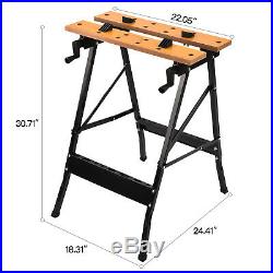 Folding Portable Work Bench Table Tool Garage Repair Workshop 70KG Capacity