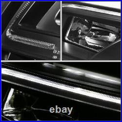 For 2005-2008 Audi A4 S4 Quattro LED DRL Bar Projector Headlights+Tool Box Black