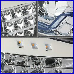 For 2009-2012 BMW 3-Series E90 3D LED Halo Projector Headlight+Tool Box Chrome