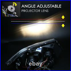 For 2009-2012 BMW 3-Series E90 3D LED Halo Projector Headlight+Tool Box Chrome