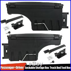 For Dodge Ram 1500 2500 3500 2x Lockable Storage Truck Bed Tool Box Left &Right