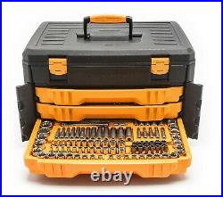 GEARWRENCH 80972, 243 Piece 12 Point Mechanics Tool Set & 3 Drawer Storage Box