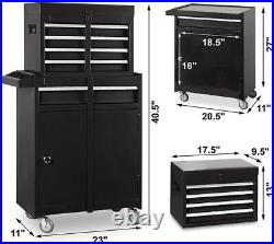 Garage Workshop Organizer/Detachable 4 Drawer Tool Chest WithStorage Cabinet