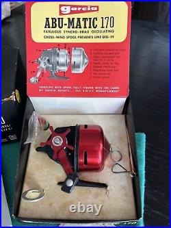 Garcia Abu-Matic 107 Spincast Reel in Original Box with Booklets & Tool