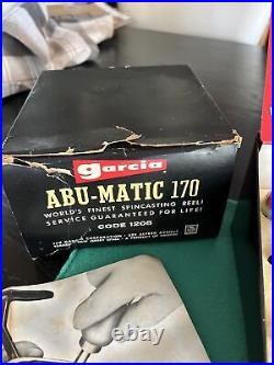 Garcia Abu-Matic 107 Spincast Reel in Original Box with Booklets & Tool