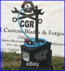 Gas Forge Military Ammo Box Blacksmith Propane Gas Forge WithHose & HP Reg Kit