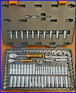 GearWrench 106pc SAE & Metric Mechanics Tool Set withBox & 90T Soft Grip Ratchets