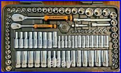 GearWrench 106pc SAE & Metric Mechanics Tool Set withBox & 90T Soft Grip Ratchets