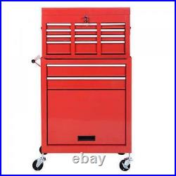 Goplus Removable Top Chest Box Rolling Tool Storage Cabinet Sliding Drawers New