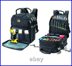 HVAC 75-Pocket Tool Backpack Electrician Mechanic Technician Organizer Bag Box