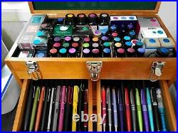 Hard Wood Tool Chest Box 8 Drawer Locking Wooden Cabinet Storage Crafts Jewels Hard Wood Tool Chest Box 8 Drawer Locking Wooden Cabinet Storage Crafts Jewels