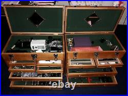 Hard Wood Tool Chest Box 8 Drawer Locking Wooden Cabinet Storage Crafts Jewels