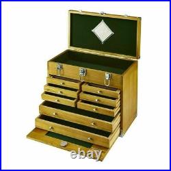 Hardwood Cabinet 8 Drawer Machinist Wooden Tool Chest Wood Cabinet Box