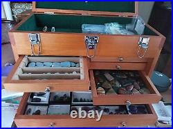 Hardwood Cabinet 8 Drawer Machinist Wooden Tool Chest Wood Cabinet Box Hardwood Cabinet 8 Drawer Machinist Wooden Tool Chest Wood Cabinet Box