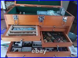 Hardwood Cabinet 8 Drawer Machinist Wooden Tool Chest Wood Cabinet Box