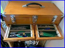 Hardwood Cabinet 8 Drawer Machinist Wooden Tool Chest Wood Cabinet Box Hardwood Cabinet 8 Drawer Machinist Wooden Tool Chest Wood Cabinet Box