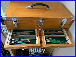 Hardwood Cabinet 8 Drawer Machinist Wooden Tool Chest Wood Cabinet Box