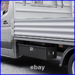 Heavy Duty 30/39-Inch Steel Tool Box for Truck Bed & Trailer with Lock Storage