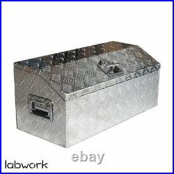 Heavy Duty Aluminum Tool Box for ATV Storage Truck Pickup RV, 30 L, Silver