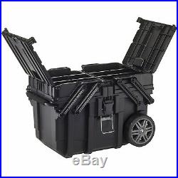 Heavy Duty Rolling Tool Box Chest Storage Wheels Expanding Lid Storage