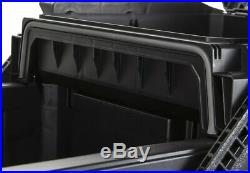 Heavy Duty Rolling Tool Box Chest Storage Wheels Expanding Lid Storage