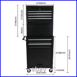 High Capacity Storage Cabinet with 6 Drawers Rolling Wheels Tool Box