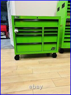 Homak RS PRO LG04004193 9-Drawer Rolling Toolbox green