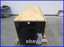 Husky Black 62 12-Drawer Mobile Workbench With Full Length Extension Table