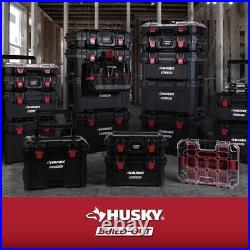 Husky Build-Out Rolling Tool Box 22 Modular with Large Tool Box + Tool Case Black