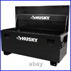 Husky Jobsite Tool Box 24x60x27.5 Steel Water Resistant with Welded Seams Black