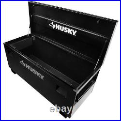 Husky Jobsite Tool Box 24x60x27.5 Steel Water Resistant with Welded Seams Black