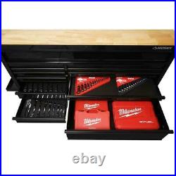 Husky Mobile Workbench 62 12-Drawer Tool Storage Ext Table All Blacked Out