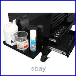 Husky Mobile Workbench 62 12-Drawer Tool Storage Ext Table All Blacked Out