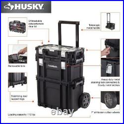 Husky Tool Box 22-Inch Connect Rolling System Weatherproof Wheeled