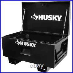 Husky Toolbox 32-in W Tool Storage Unkeyed Steel Job Site Single Headed Black Husky Toolbox 32-in W Tool Storage Unkeyed Steel Job Site Single Headed Black