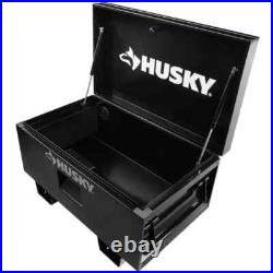 Husky Toolbox 32-in W Tool Storage Unkeyed Steel Job Site Single Headed Black Husky Toolbox 32-in W Tool Storage Unkeyed Steel Job Site Single Headed Black