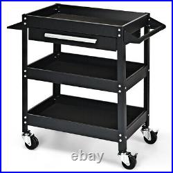 IRONMAX Three Tray Rolling Tool Cart Mechanic Cabinet Storage ToolBox Organizer