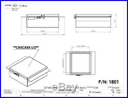 Iconic MetalGear Aluminum In-frame Semi Truck Tool Box 22Wx9Hx24D P#1801