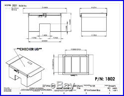 Iconic MetalGear Aluminum In-frame Semi Truck Tool Box 23Wx13Hx18D P#1802