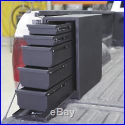 Ironton 5-Drawer Black Truck Tool Box-Steel, 21in