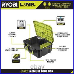 LINK Rolling Tool Box with LINK Medium Tool Box