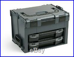 LS Boxx 306 anthrazit mit 2 i-Boxx 72 Sortimo Bosch LS-BOXX 306 mit Einlage