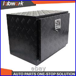 Labwork 24 x17 x18 Black Aluminum Tool Box for Camper Pickup Flatbed Storage